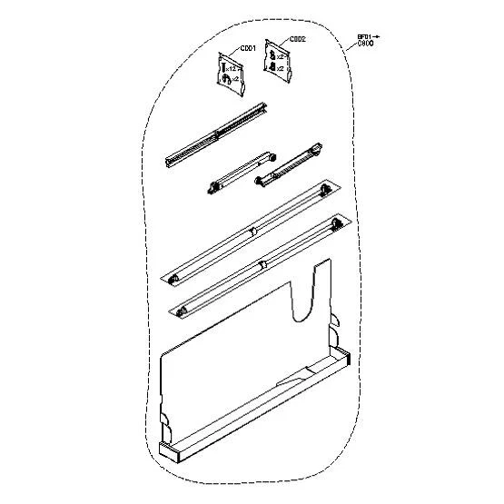 Pieza de repuesto VELUX - 941132 paquete de resorte de gas para FK06 200N