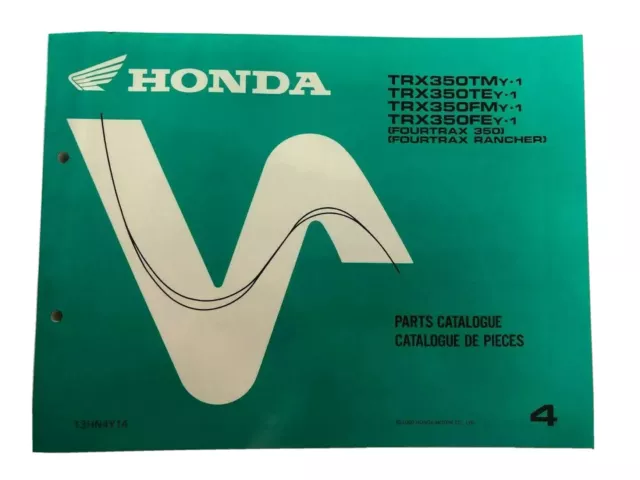 Honda Parts Catalogue - Ersatzteilkatalog TRX350TM - 2000 -