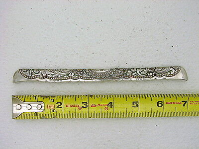 Islamic Indian Mughal Gorham Sterling Silver & Enamel Comb Mounting Date Mrk Key