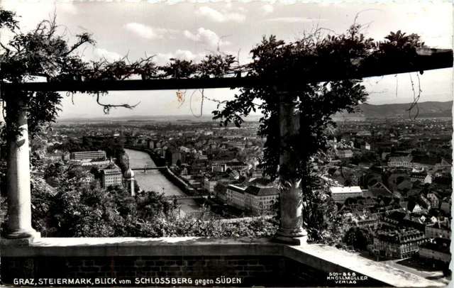 Graz/Steiermark - Graz, Blick vom Schlossberg gegen Süden -313834