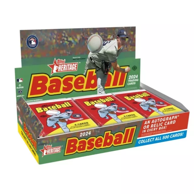 PITTSBURGH PIRATES 2024 Topps Heritage Baseball HOBBY BOX LIVE BREAK 4