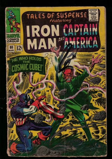 Marvel comics Tales of suspense 80 Red skull classic cover 3.0 VG- 1966 iron man