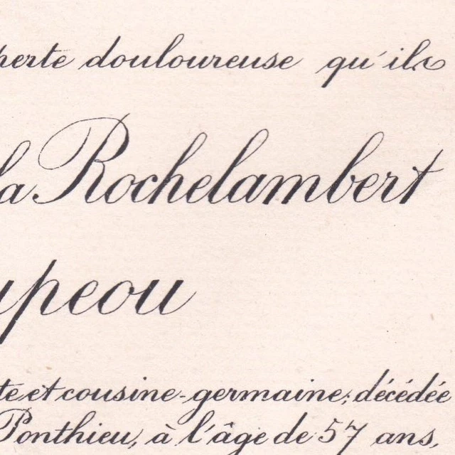 Isabelle Laurence Marie De La Rochelambert-Montfort Léon De Maupéou Paris 1911