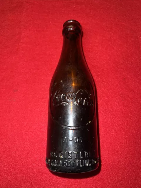 Antique Coca-cola Louisville Ky Brown Glass Bottle 1900's Early