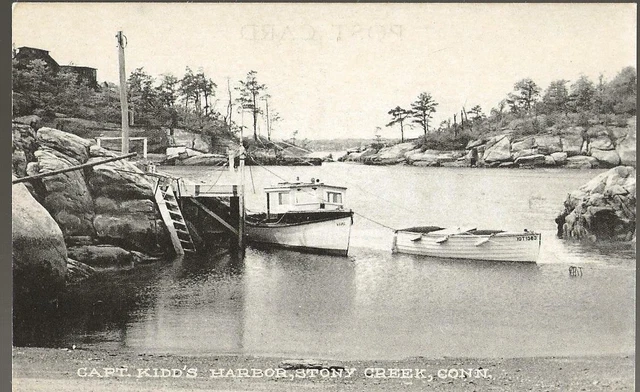 Postcard-Unused-Capt. Kidd's Harbor, Stony Creek, Conn (Branford, Ct)