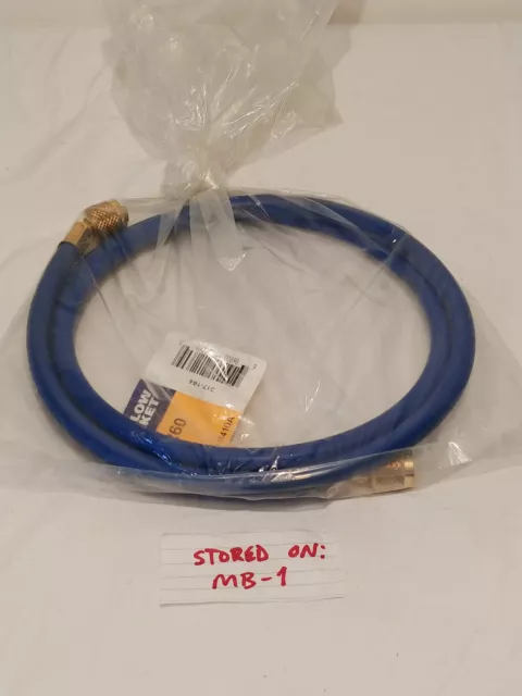 Yellow Jacket 21260 HAV-60 Blue HVAC Charging Hose 60" Suitable for R410A