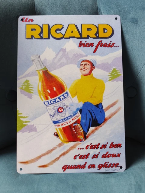 Plaque Métal Déco Vintage - Music / Musique Guitare (20x30cm