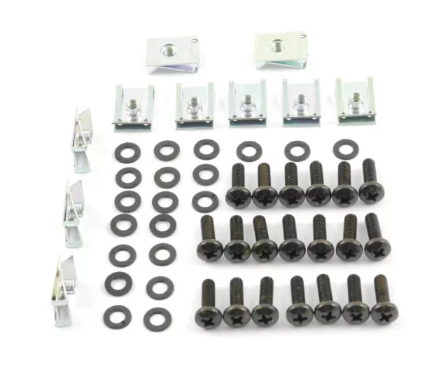 158X M5 M6 Kit Fixations Clips Vis Boulons de Carénage or moto