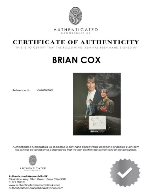 Brian Cox Physicist Hand Signed Mounted Frame  New 2