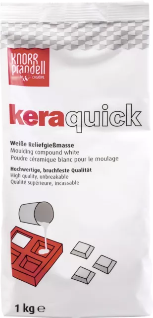 1 KG di Gesso Ceramico Keraquick polvere bianco Per Stampi e gessetti per col...