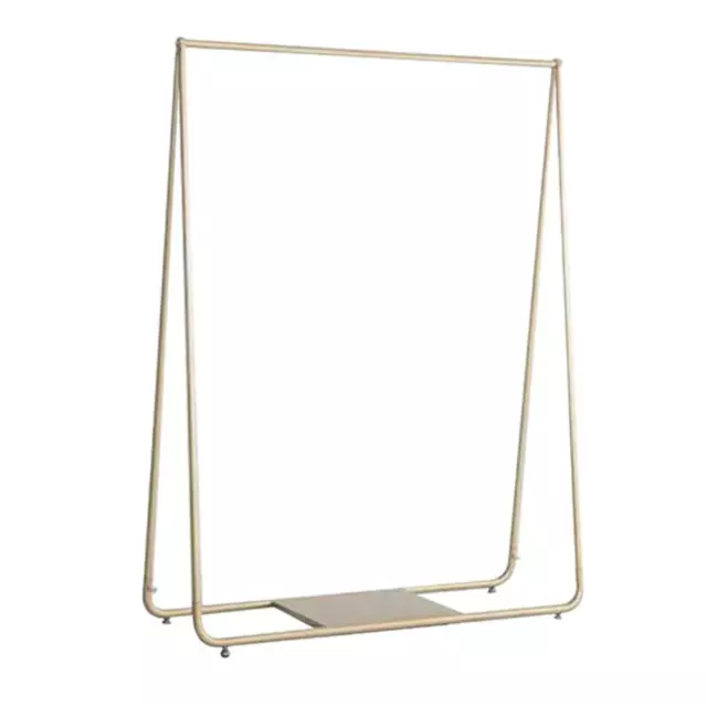 Gold Clothing Retail Shop Commercial Garment Display Rack