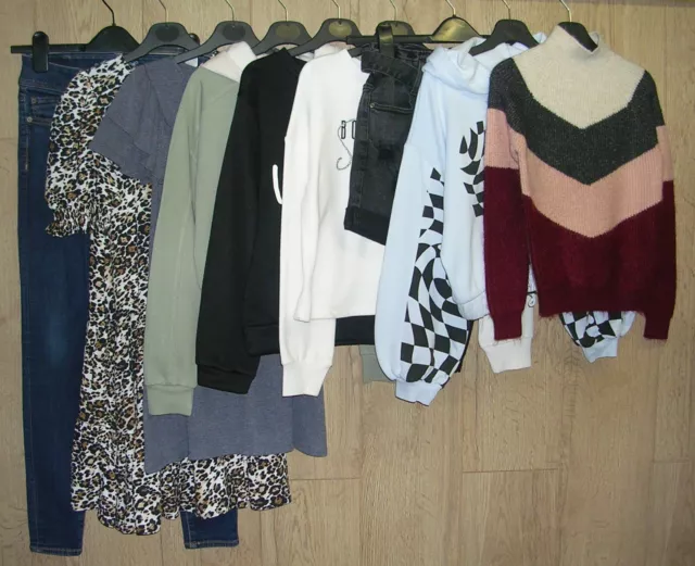 RIVER ISLAND GEORGE MATALAN etc Girls Bundle Dresses Jeans Tops Age 9-10 140cm