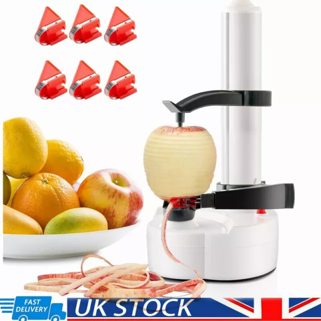 Electric Automatic Peeler Fruit Vegetable Potato Peeling Machine With 6 Blades