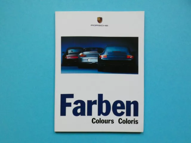 Prospekt / Katalog / Brochure Farben Porsche 911 (993 + 996) und Boxster (986)
