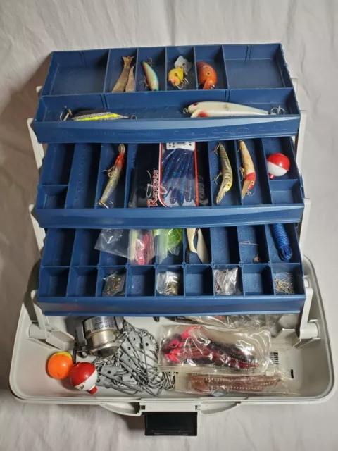 Flambeau Outdoors Fishing Tackle Box and Bait Storage Kit Two Tray