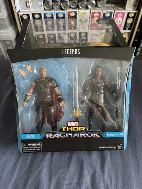 Marvel Legends Thor Ragnarok Thor Valkyrie Figures Two Pack