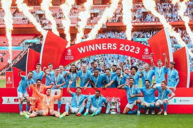 Foto Man City FC FA CUP 6x4