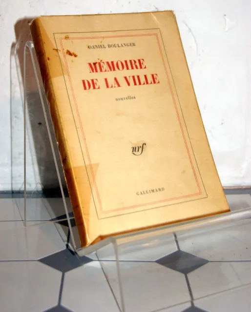 DANIEL BOULANGER MÉMOIRE DE LA VILLE NRF GALLIMARD 1970 EO envoi SP autographe