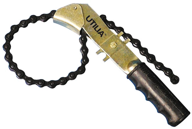 Chiave A Catena Per Filtro Olio E Gasolio, Attacco 1/2, Doppia Catena 30 Cm, Modello 07667 - Foto 5