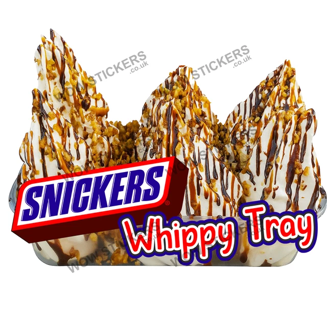 Produktbild von Eiswagen-Aufkleber Set – Triple Mix, Whippy, Tray & Choc Sauce, Größe Wählbar