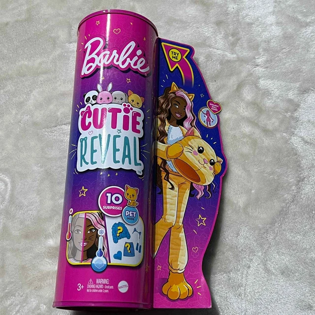 Barbie Cutie Reveal Doll with Kitty Plush Costume & 10 Surprises