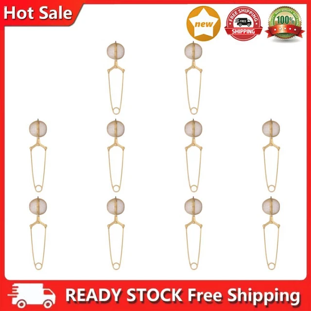 Gold Stainless Steel Tea Infuser Sphere Mesh Tea Strainer Herb Spice Filter
