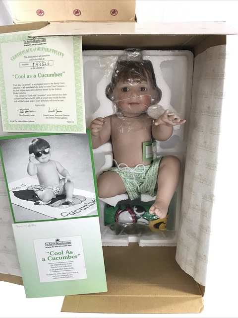 NEW Ashton Drake Cool As A Cucumber Barely Yours Titus Tomescu Porcelain Boy