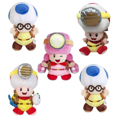 SUPER MARIO BROS Captain Toad Toadette Plush Doll Stuffed Toy cadeau de
