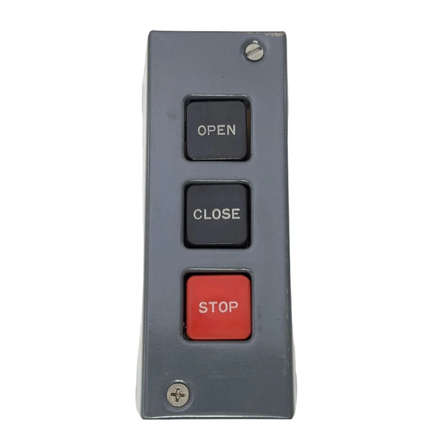 EMC PB-3 COMMERCIAL Garage Door Opener Push Button Wall Mount Control ...