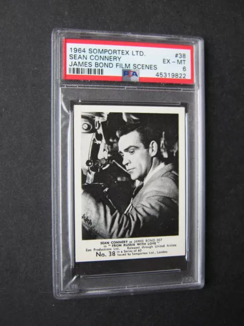 1964 SOMPORTEX LTD. JAMES BOND FILM SCENES #38 SEAN CONNERY PSA 6 $25. ...