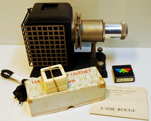 Projecteur De Diapositives Vintage 220V – Années 1950/60 – Pour Diapos 5x5 Et Divers