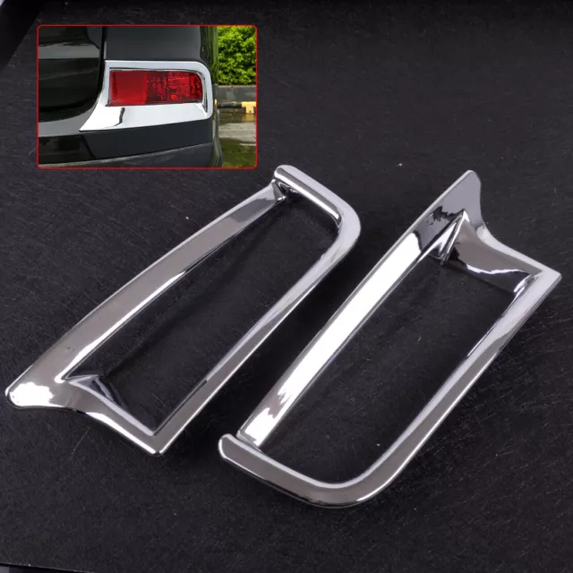 Pair Chrome Rear Reflector Fog Light Lamp Cover for Honda CR-V CRV 2015-2016 Nm