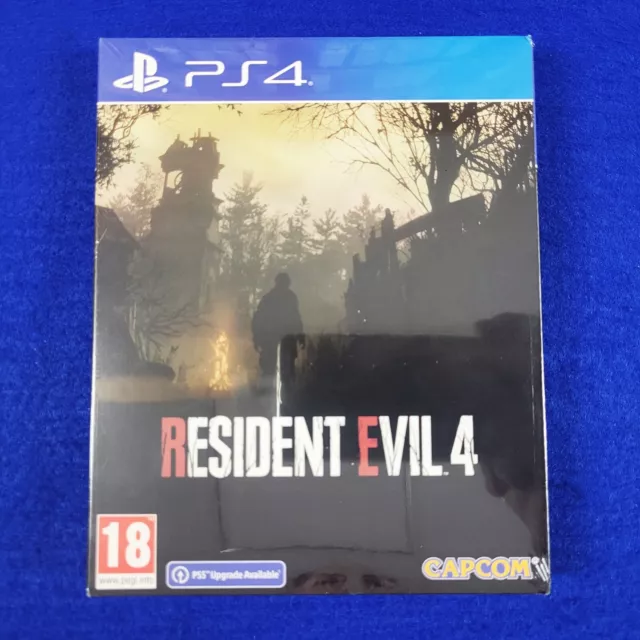 ps4 RESIDENT EVIL 4 Steelbook Edition NEW & Sealed REGION FREE PAL Version PS5
