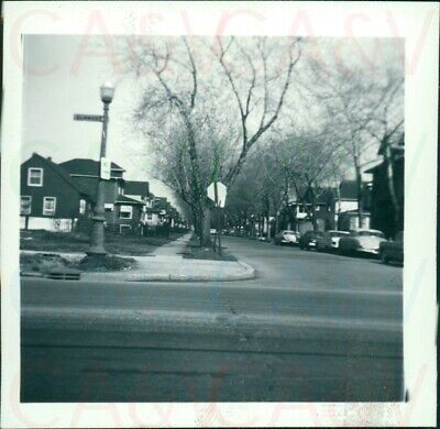 1960 US New York Buffalo Kenmore W Hazeltine Ave Down Street view 2.5"
