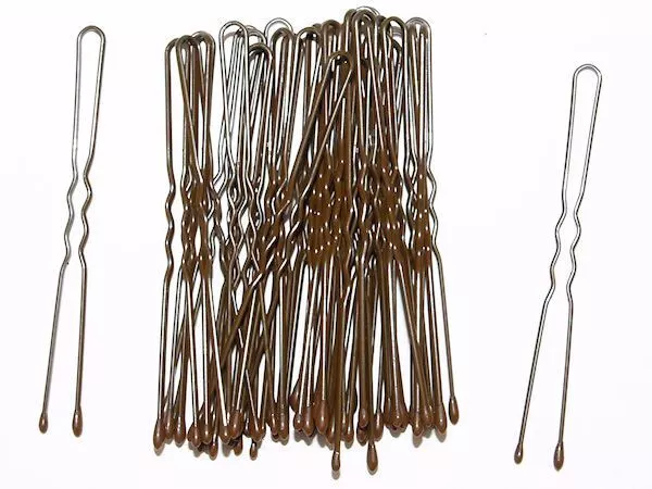 4.5cm Short Brown Waved Hair Pins Bobby Pins Grips Hair Accessories