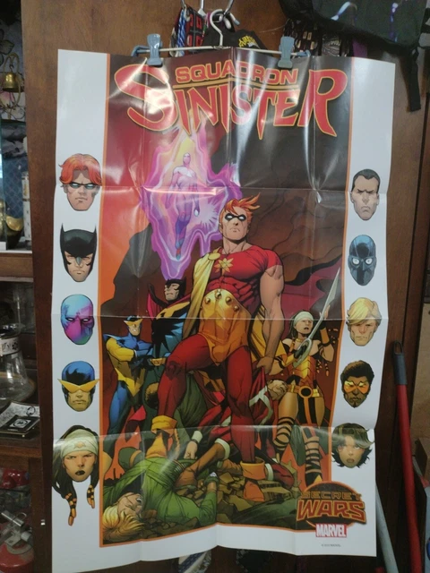 SQUADRON SINISTER Marvel Secret Wars 2015 Comic Store 24x36 Folded Promo Poster
