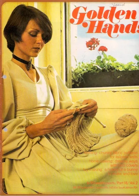 Golden Hands Craft Magazine Part 18 Crochet Knitting Patterns Retro Vintage 1970