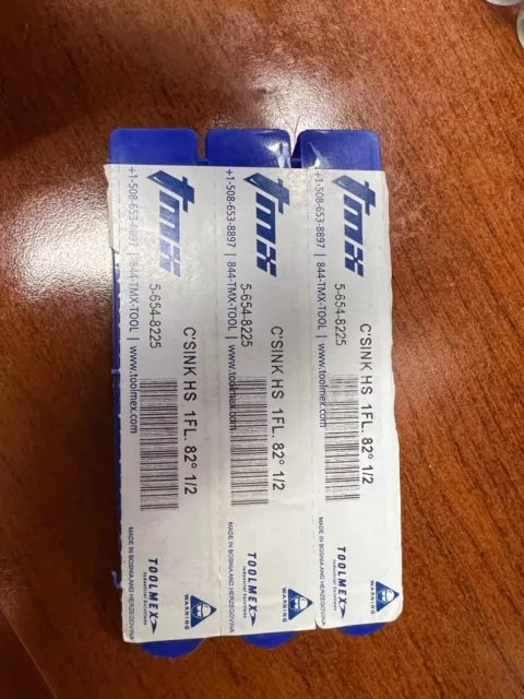 5-654-8225 Tmx Countersink Hss 1Fl 82* 1/2