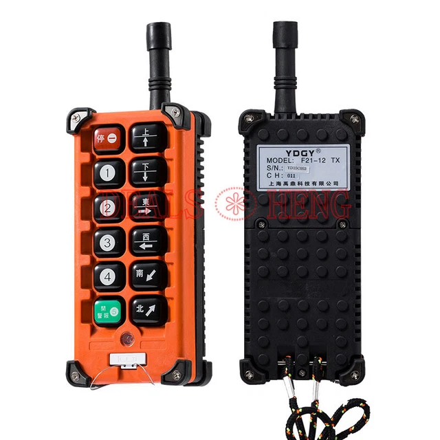UNO trasmettitore remoto wireless emettitori gru di sollevamento F21-12 NUOVO