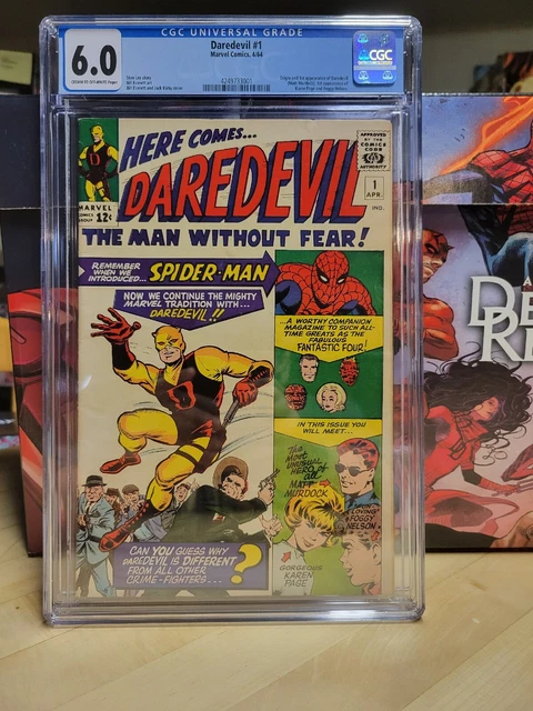 Daredevil #1 Cgc 6.0 Fine 1St & Origin Daredevil (Matt Murdock) 1964 Silver Gem