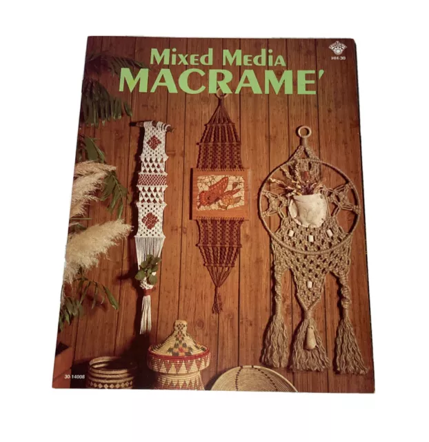 De colección 1978 Macrame Plus patrones colgantes de plantas y paredes hágalo usted mismo Boho hippie kitsch