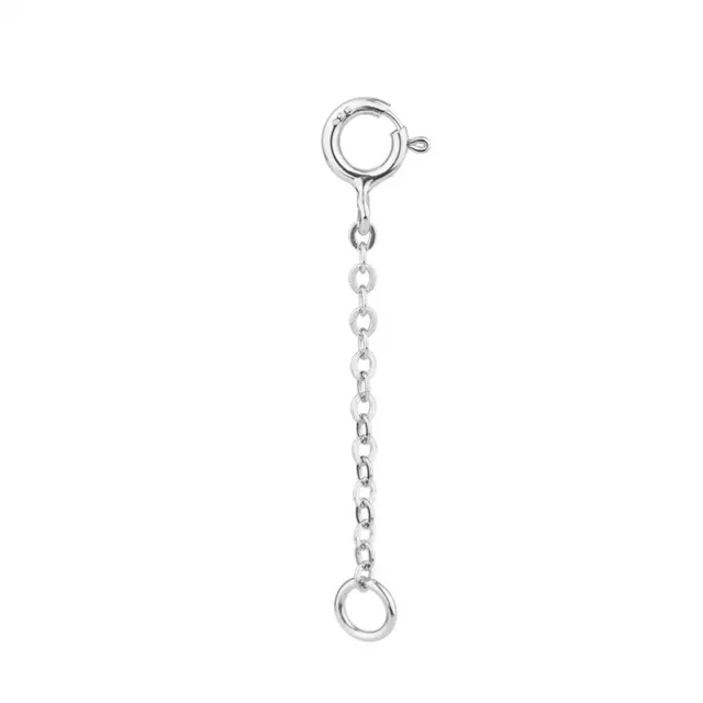 S925 Sterling Silber Kettenverlängerung Verlängerung Halskette Armband 3-15cm