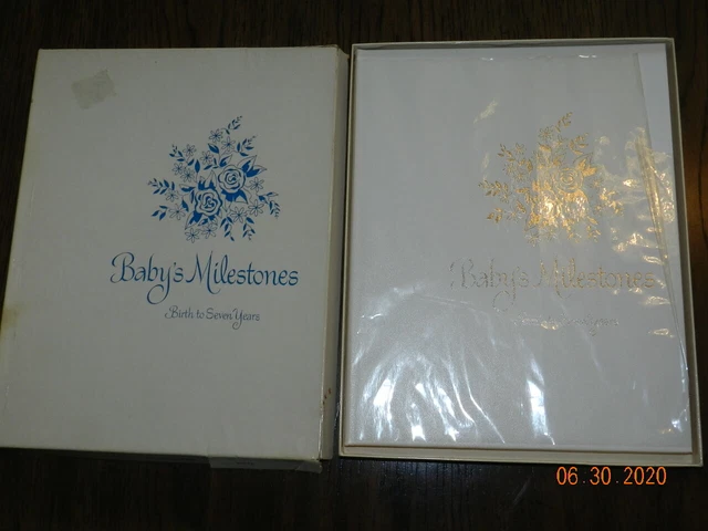 Vintage Baby's Milestones Birth To Seven Years 1968 Baby Book