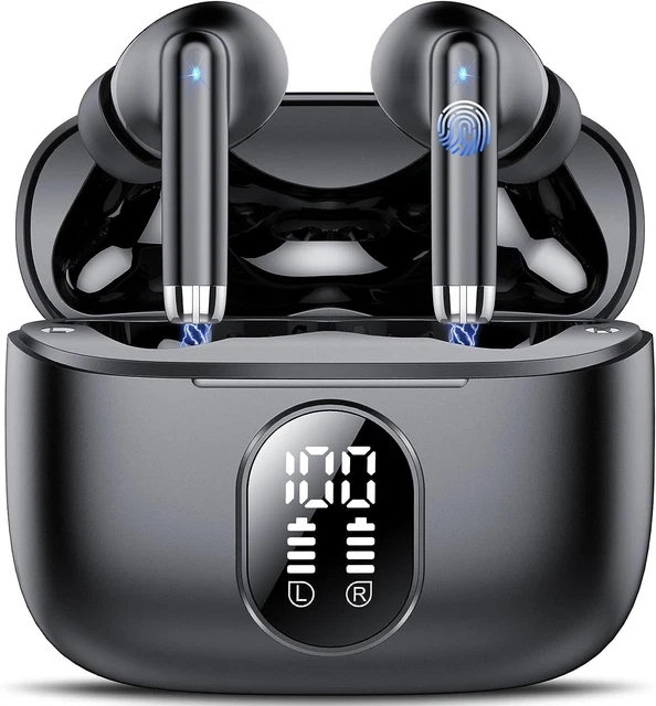 Wireless Earbuds S26 Ear Buds Deep Bass, Bluetooth Earbuds Built-in HD Mic