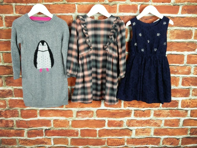 Girls Bundle Age 3-4 Years Joules Next Matalan Jumper Dress Sleeve Party 104Cm