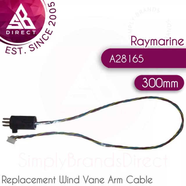 Raymarine Remplacement Vent Aile Bras Câble │ 300mm │ A28165 │ Pour Marine Boats