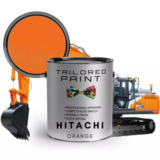 Hitachi Zaxis Orange Single Pack 1k Enamel Spray On Direct Gloss Paint Excavator