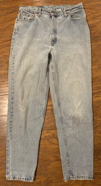 Levi's Vtg 90's 521 Women's Mom Tapered Fit Jeans Made in USA Size 16 34"x31"
