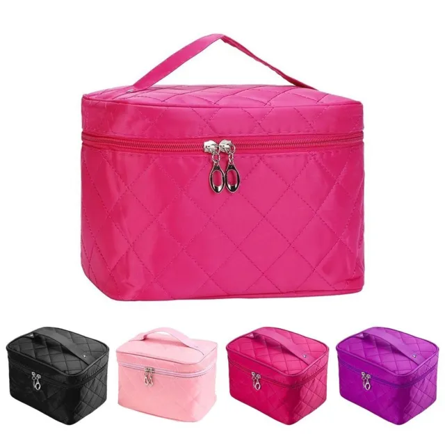 Large Capacity Handbag Waterproof Cosmetic Cases Quilted Cosmetic Bag  Women