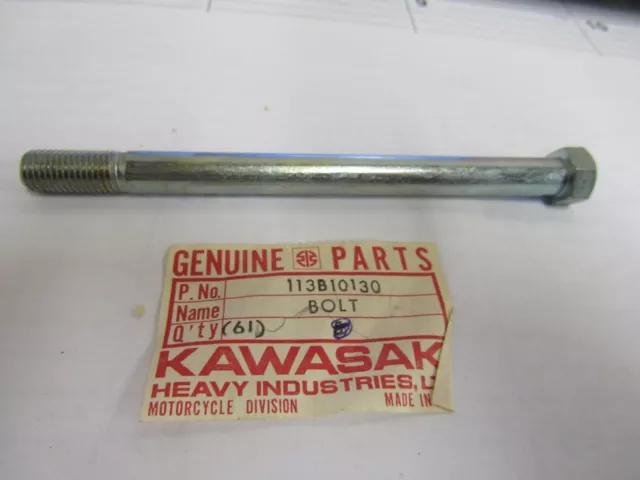 Kawasaki NOS NEW 113B10130 Hex Head Bolt 10x130